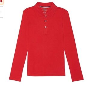 French Toast Girls' Long Sleeve  Polo with  Collar